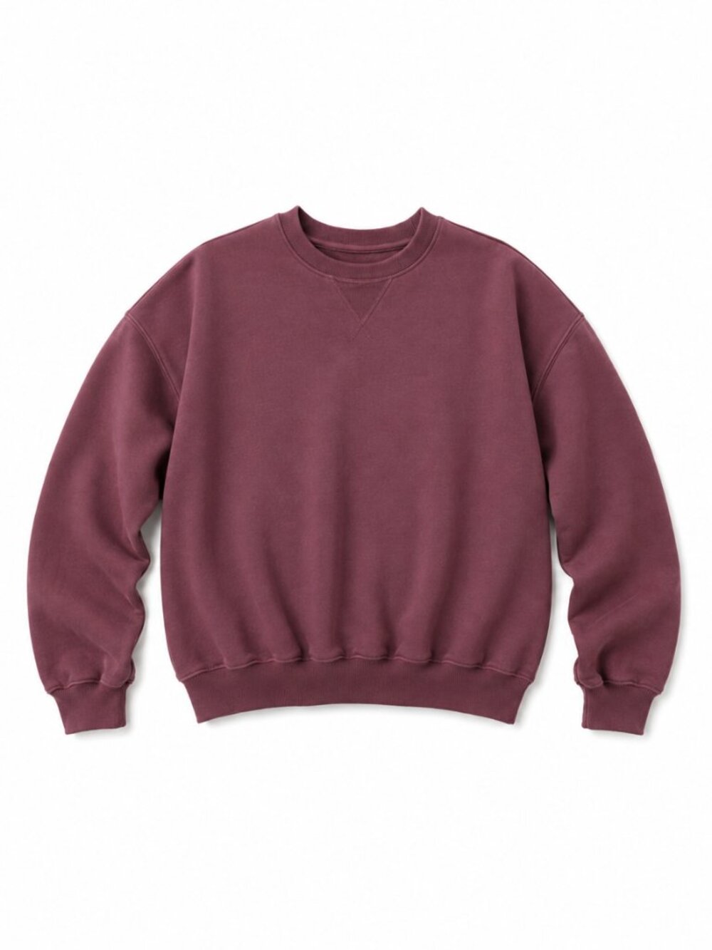 POPFLEX Cloud Crewneck Sweater Merlot Oversized Pullover S/M
